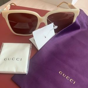 White Gucci Sunglasses